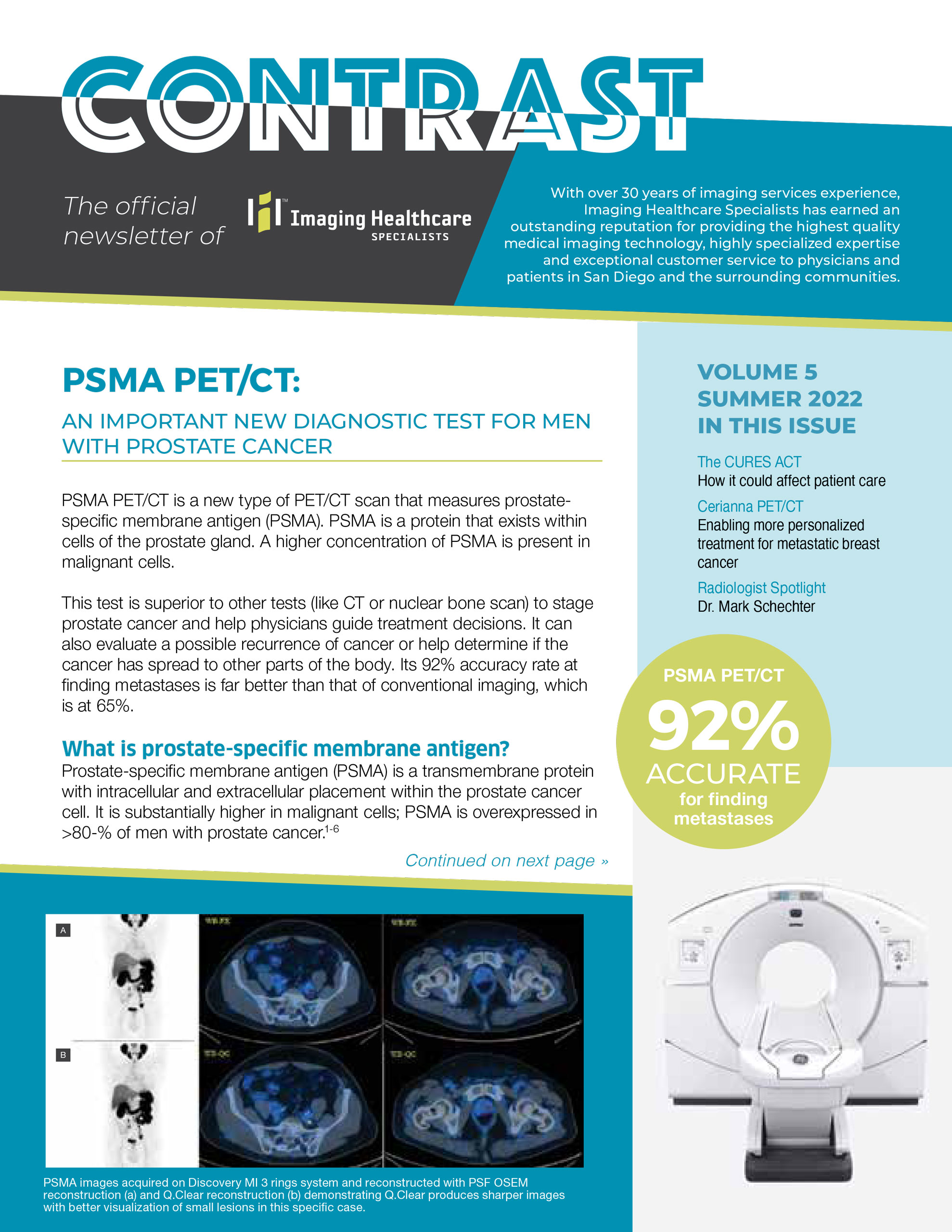 Summer 2022 Newsletter from Imaging Healthcare Specialists Imaging